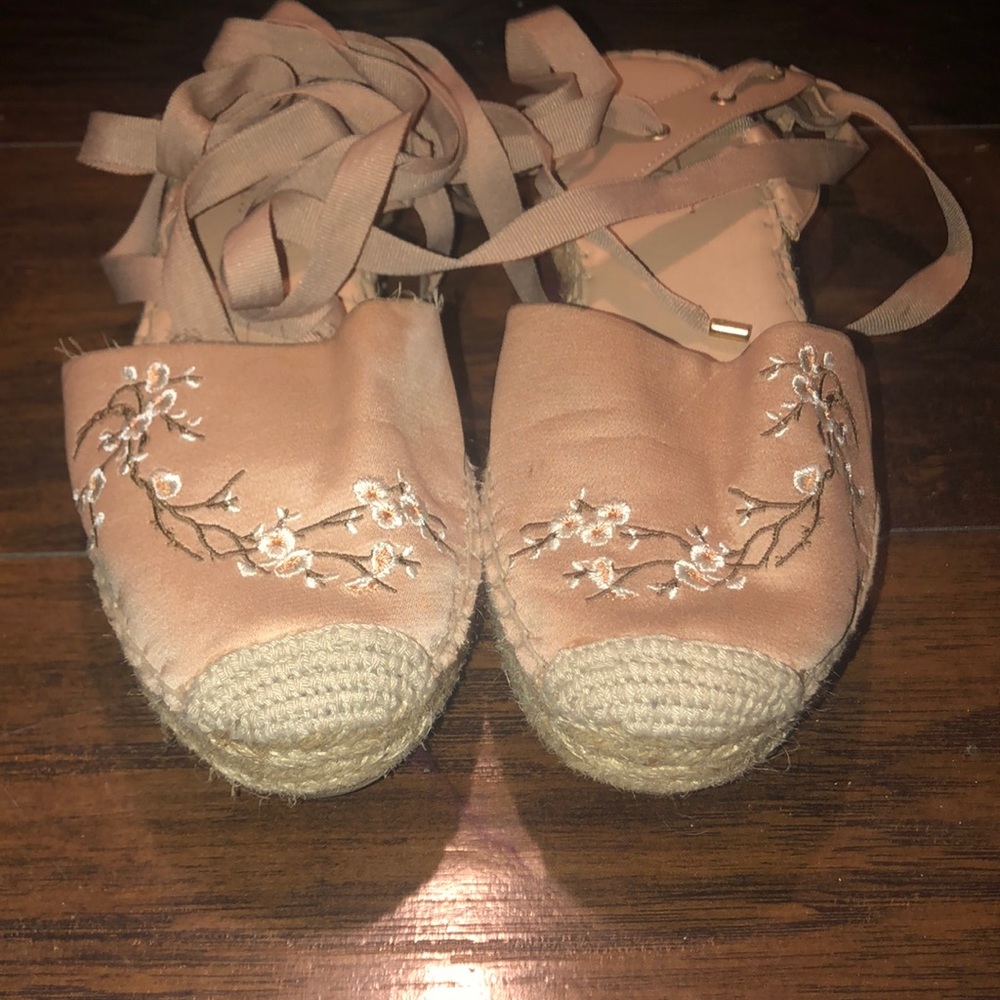 Nanette lepore tie-up sandals .